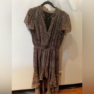 1 STATE Leopard High-Low Dress